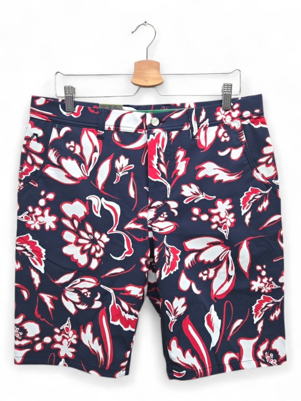 Alberto Men's Earine Floral Regular Fit Golf Shorts Size 34 Multicolor NWT